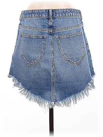 We the Free Denim Skirt (view 2)
