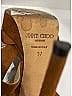 Jimmy Choo 100% Suede Solid Brown Suede Sandals Size EU 37 - photo 7