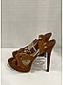 Jimmy Choo 100% Suede Solid Brown Suede Sandals Size EU 37 - photo 4