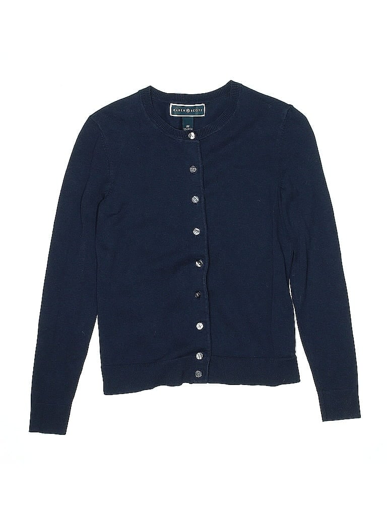 Click to view more detailed imagery on our partner's website Pre-owned Karen Scott Kids' Cardigan Sweater In Blue