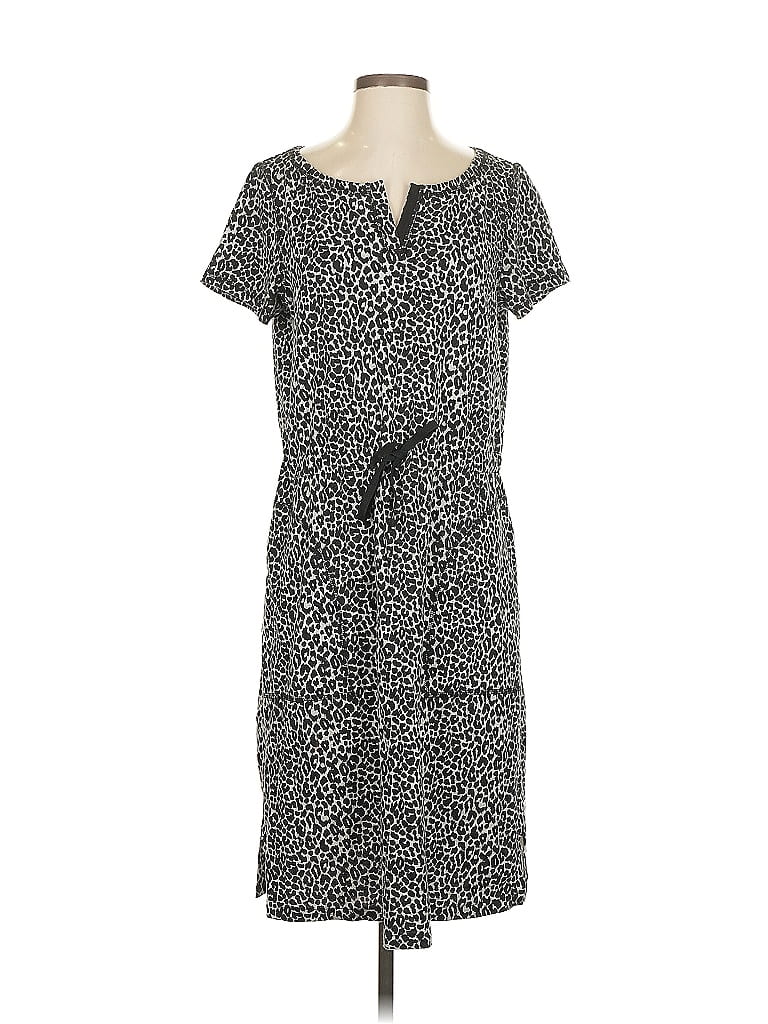 Pre-owned T By Talbots Casual Dress In Gray