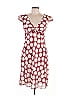 Speechless 100% Polyester Polka Dots Burgundy Cocktail Dress Size 11 - photo 1