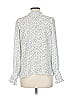 Maison d' Amelie 100% Polyester Polka Dots White Long Sleeve Blouse Size M - photo 2