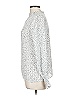 Maison d' Amelie 100% Polyester Polka Dots White Long Sleeve Blouse Size M - photo 5