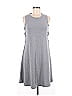 Spense Solid Gray Casual Dress Size M - photo 1