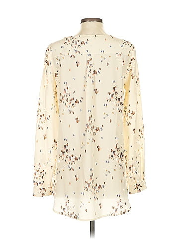 Fossil Long Sleeve Silk Top (view 2)