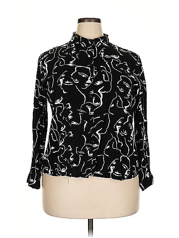 Big Dart Long Sleeve Blouse (view 1)