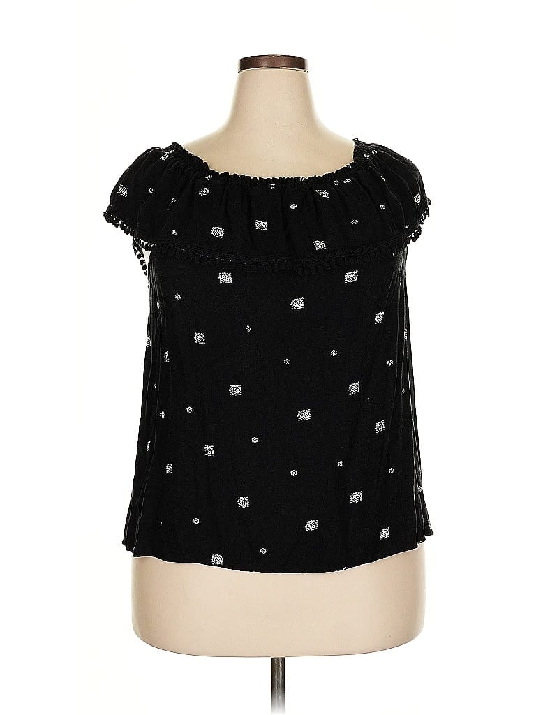 Pre-owned Gibson Sleeveless Blouse In Black