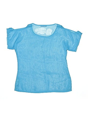 Aqua Short Sleeve Top (view 2)