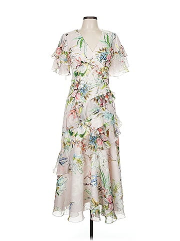 Theia Ivory Cocktail Dress Size 8
