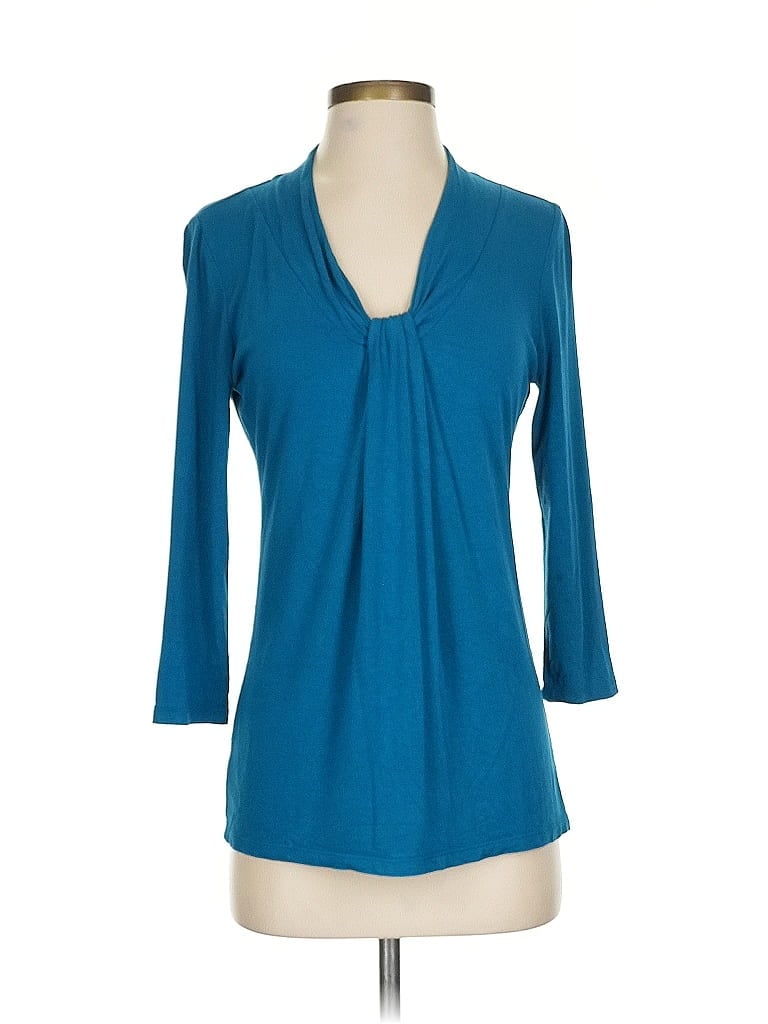 Ann Taylor Factory Teal Blue 3/4 Sleeve Top Size S - photo 1