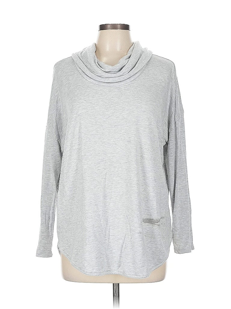 Lou & Grey for LOFT Silver Gray Pullover Sweater Size L - photo 1