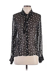 Mossimo Long Sleeve Silk Top