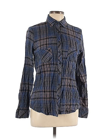 Wet Seal Long Sleeve Button-Down Shirt (view 1)