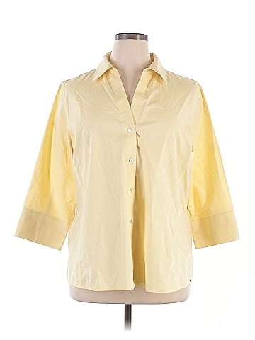 Foxcroft 3/4 Sleeve Button-Down Shirt (view 1)