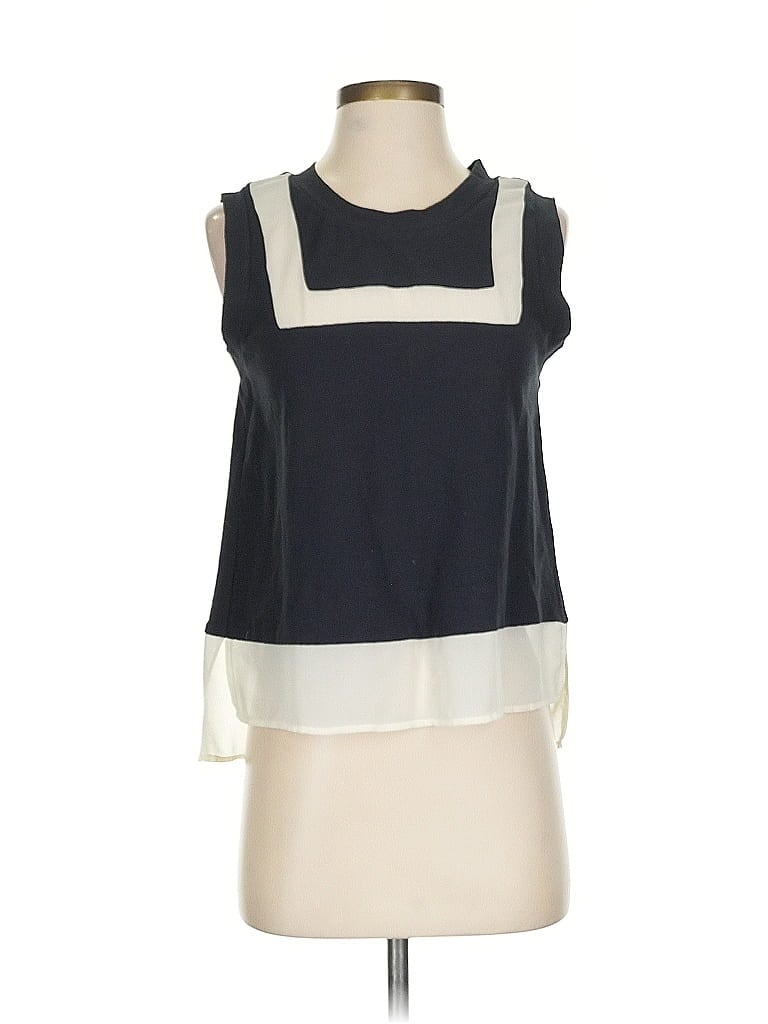 Pre-owned Harlyn Sleeveless Blouse In Black
