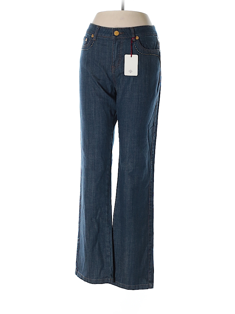 Fylo Solid Dark Blue Jeans Size 6 - 72% off | thredUP