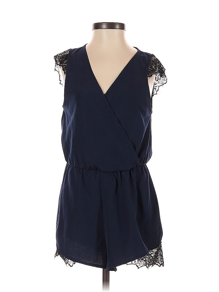 Kimchi Blue 100% Polyester Solid Blue Romper Size XS - photo 1