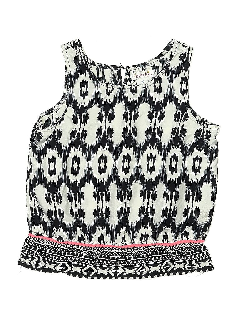 Pre-owned Japna Kids' Tank Top Black Halter Neckline Tops