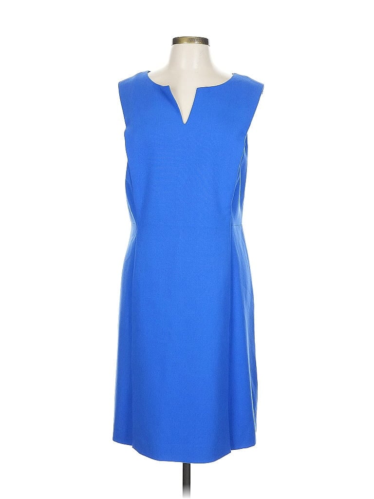 Marc New York Andrew Marc Color Block Blue Casual Dress Size 12 - photo 1