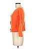LA MAILLE SEZANE Paris 100% Polyester Orange Cardigan Size M - photo 5
