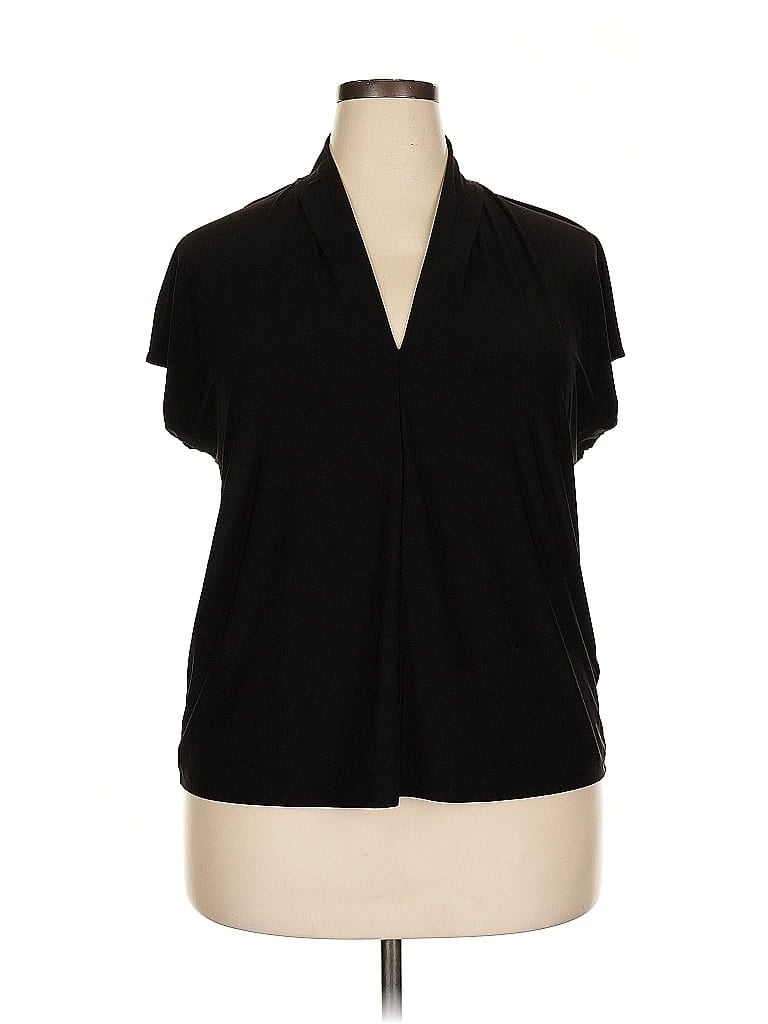 Pre-owned Buffalo By David Bitton Short Sleeve Blouse In Black