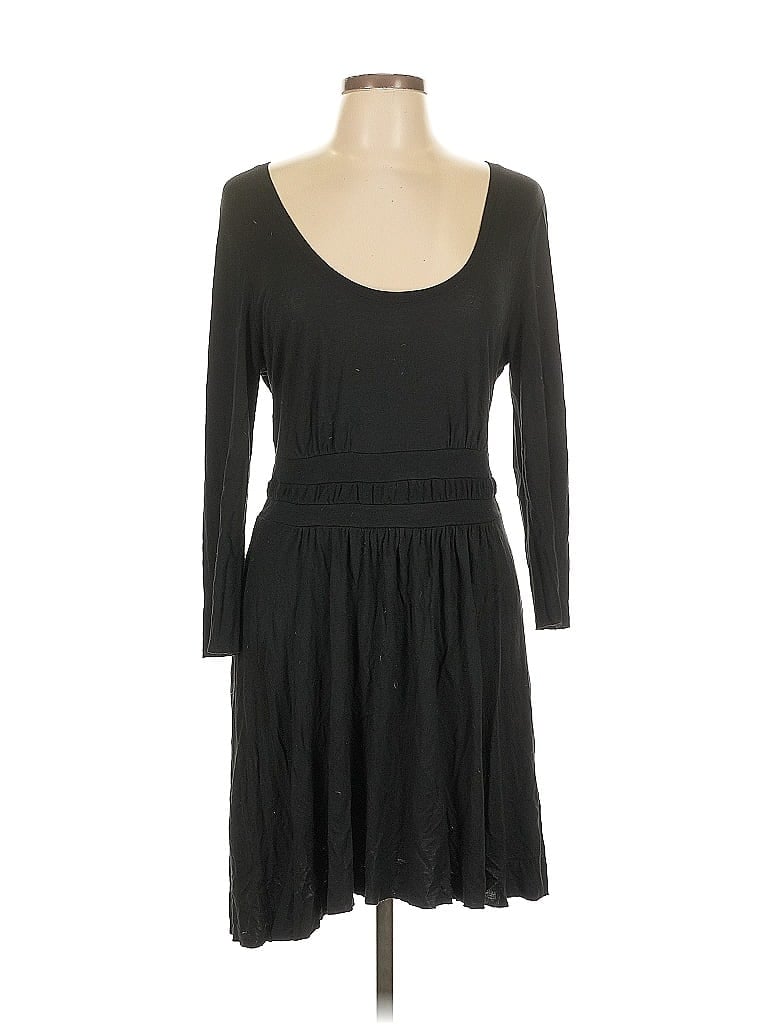 Pre-owned Three Dots Casual Dress In Black