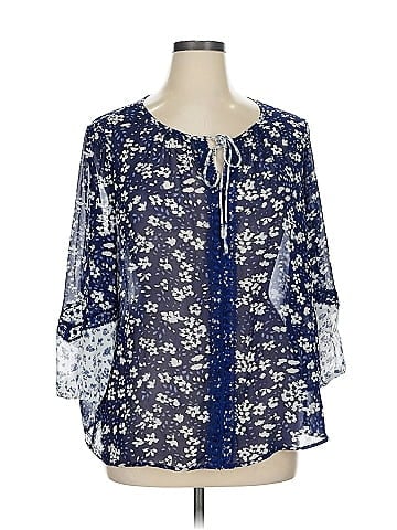 Daisy Fuentes 3/4 Sleeve Blouse (view 1)