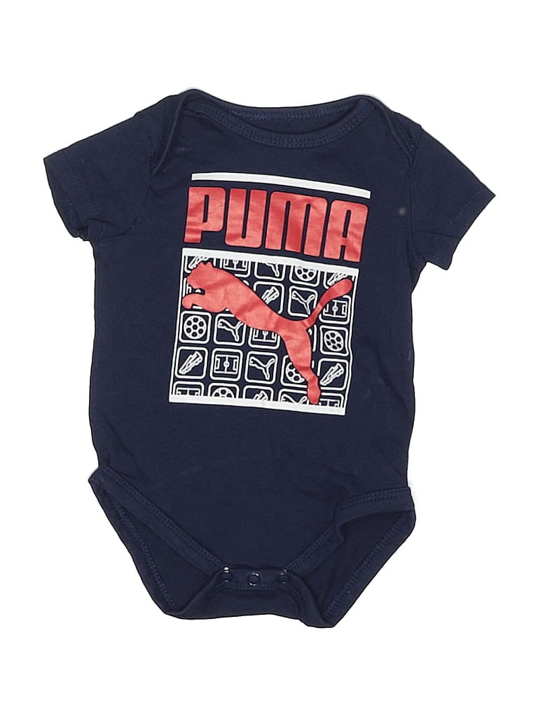 Click to view more detailed imagery on our partner's website Pre-owned Puma Babies' Short Sleeve Onesie In Blue