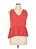 T by Talbots 100% Rayon Red Sleeveless Blouse Size XL - photo 1