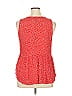 T by Talbots 100% Rayon Red Sleeveless Blouse Size XL - photo 2