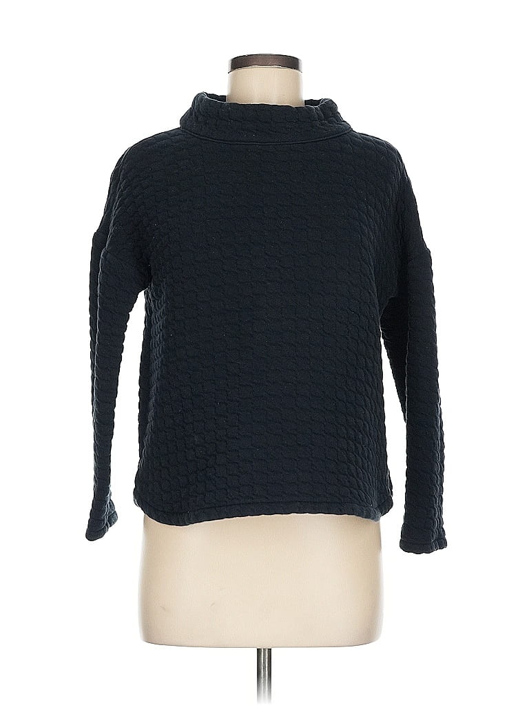 T by Talbots 100% Cotton Black Turtleneck Sweater Size M - photo 1