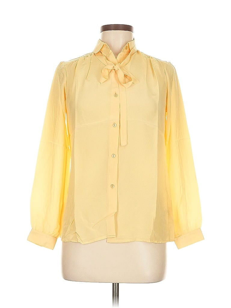 Pre-owned Assorted Brands 3/4 Sleeve Blouse In Yellow