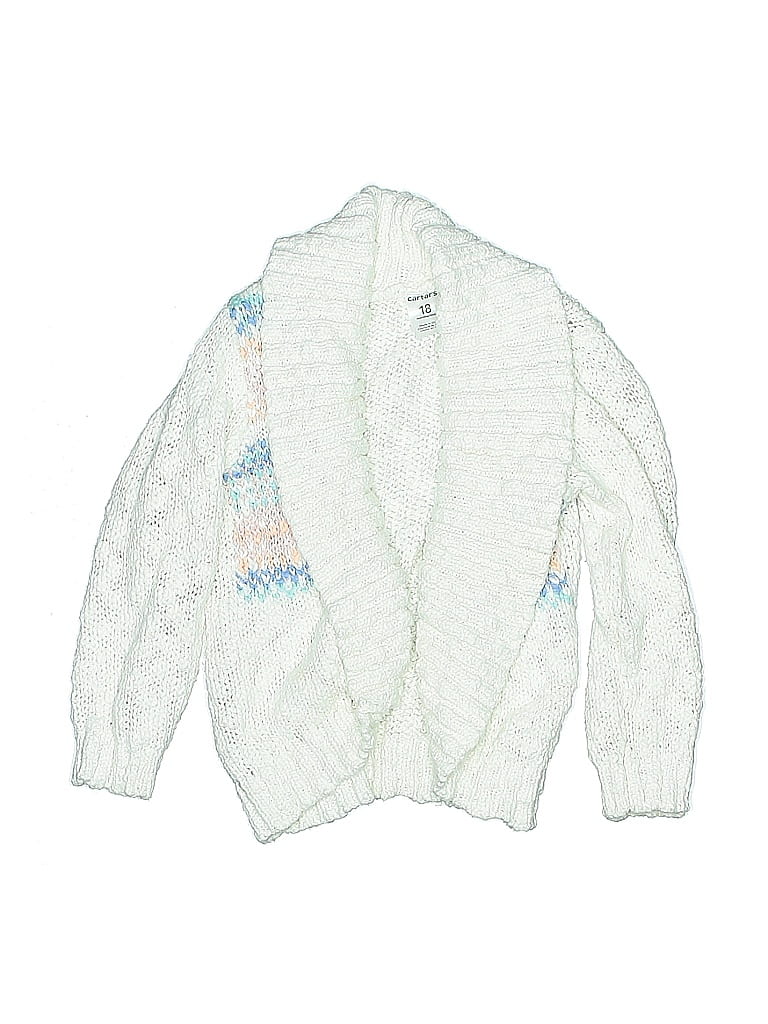 Pre-owned Carter's Kids' Blazer Jacket In White
