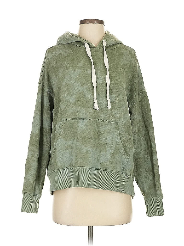 Pre-owned Aerie Pullover Hoodie In Green