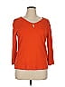 Anne Klein Sport Orange 3/4 Sleeve T-Shirt Size XL - photo 1