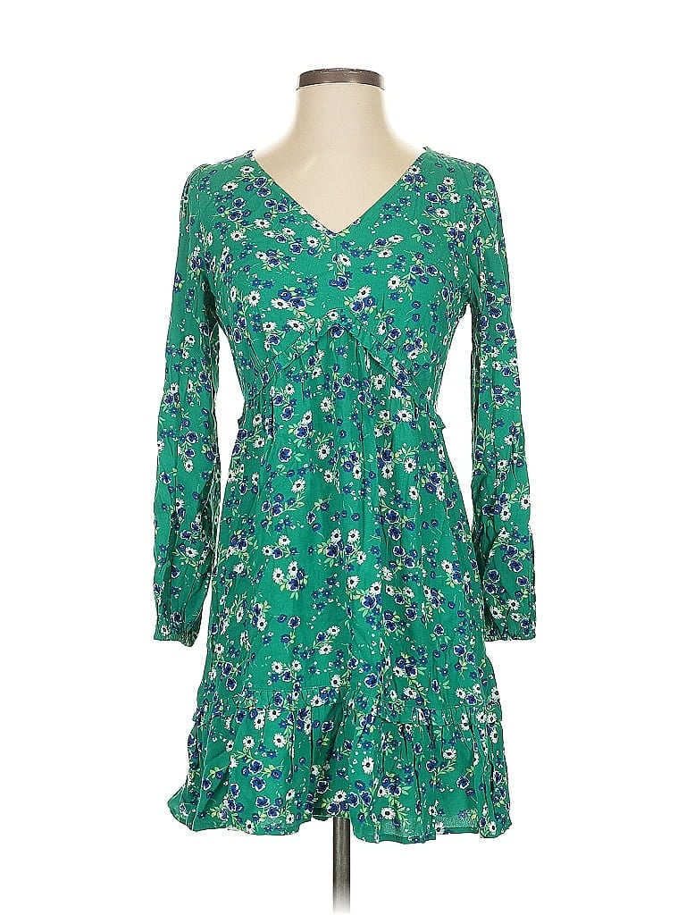 Pre-owned Ann Taylor Loft Casual Dress In Green