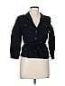 Hobbs London 100% Linen Black Blue Jacket Size 8 - photo 1
