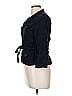 Hobbs London 100% Linen Black Blue Jacket Size 8 - photo 5