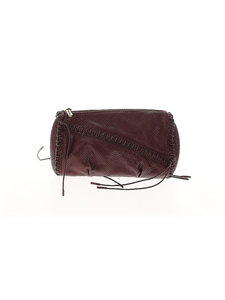 Botkier 100% Leather Burgundy Brown Leather Clutch One size - photo 1