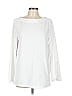 T by Talbots White Long Sleeve Top Size L - photo 1