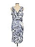 Ann Taylor 100% Polyester Tie-dye Gray Cocktail Dress Size 12 - photo 2
