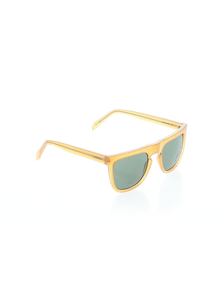 Komono Solid Color Block Gold Tan Sunglasses One size - photo 1