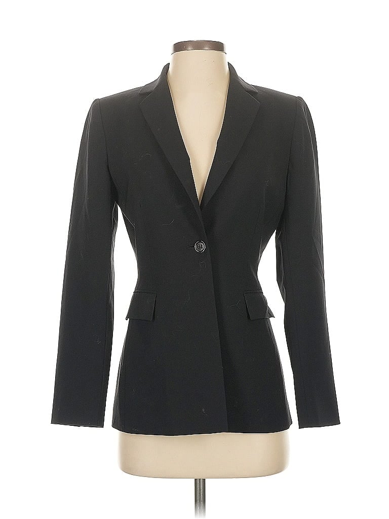 Pre-owned Tahari Wool Blazer Jacket In Black