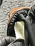 Paper Crown 100% Polyester Brown Faux Leather Pants Size S - photo 4