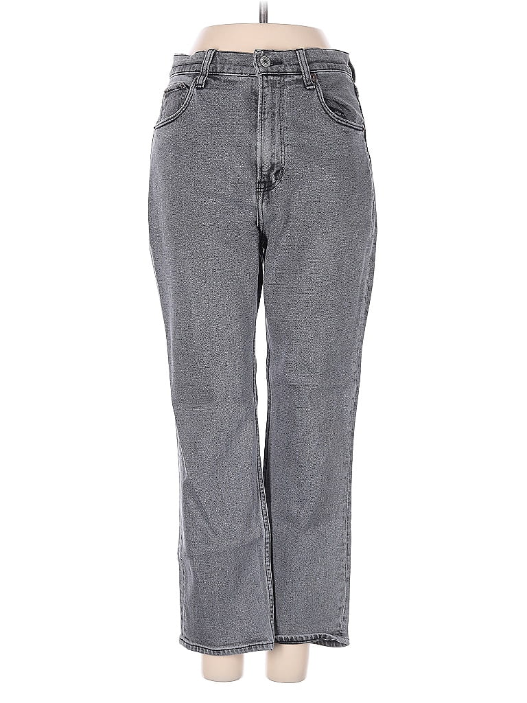 Pre-owned Abercrombie & Fitch Jeans In Gray