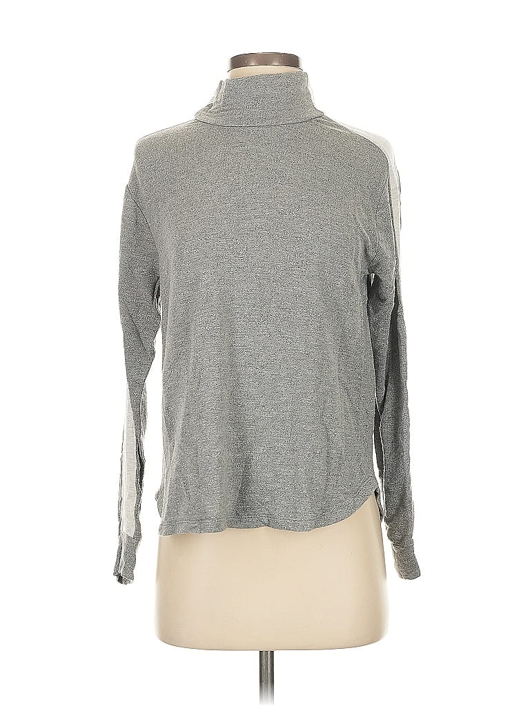 Pre-owned Monrow Turtleneck Sweater In Gray