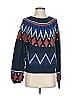 Sundry Chevron-herringbone Blue Pullover Sweater Size XS - photo 1