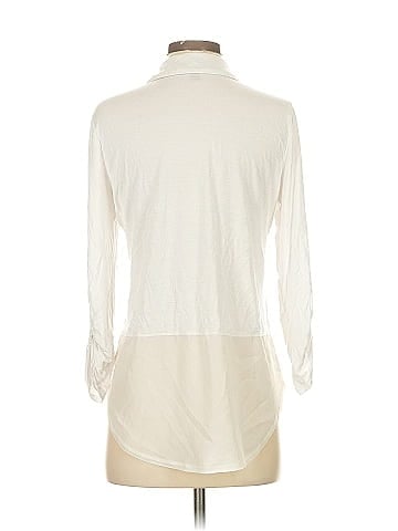 Ann Taylor 3/4 Sleeve Button-Down Shirt (view 2)