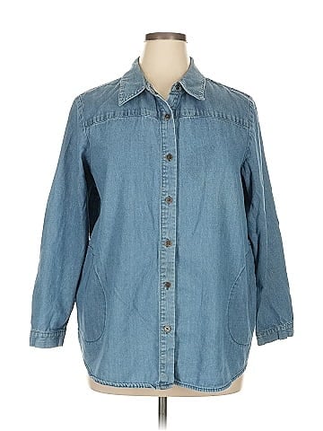 Joan Rivers 3/4 Sleeve Button-Down Shirt (view 1)